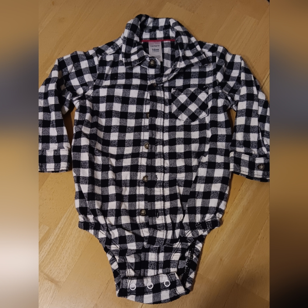 4 Piece Button Up Bundle H&M Zara Carter's EUC - Picture 4 of 5